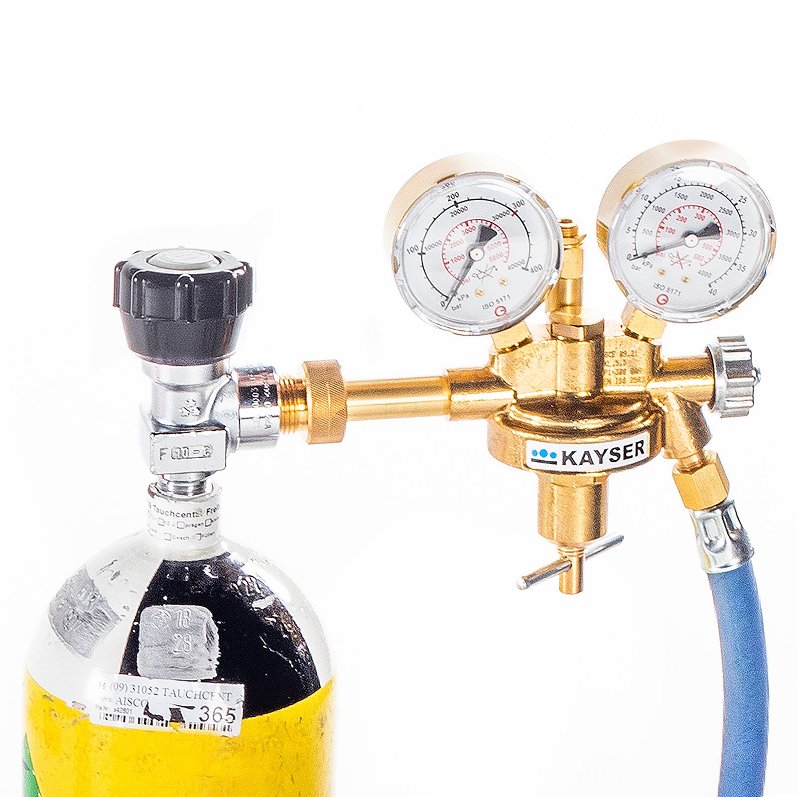 Mit Druckluftflasche