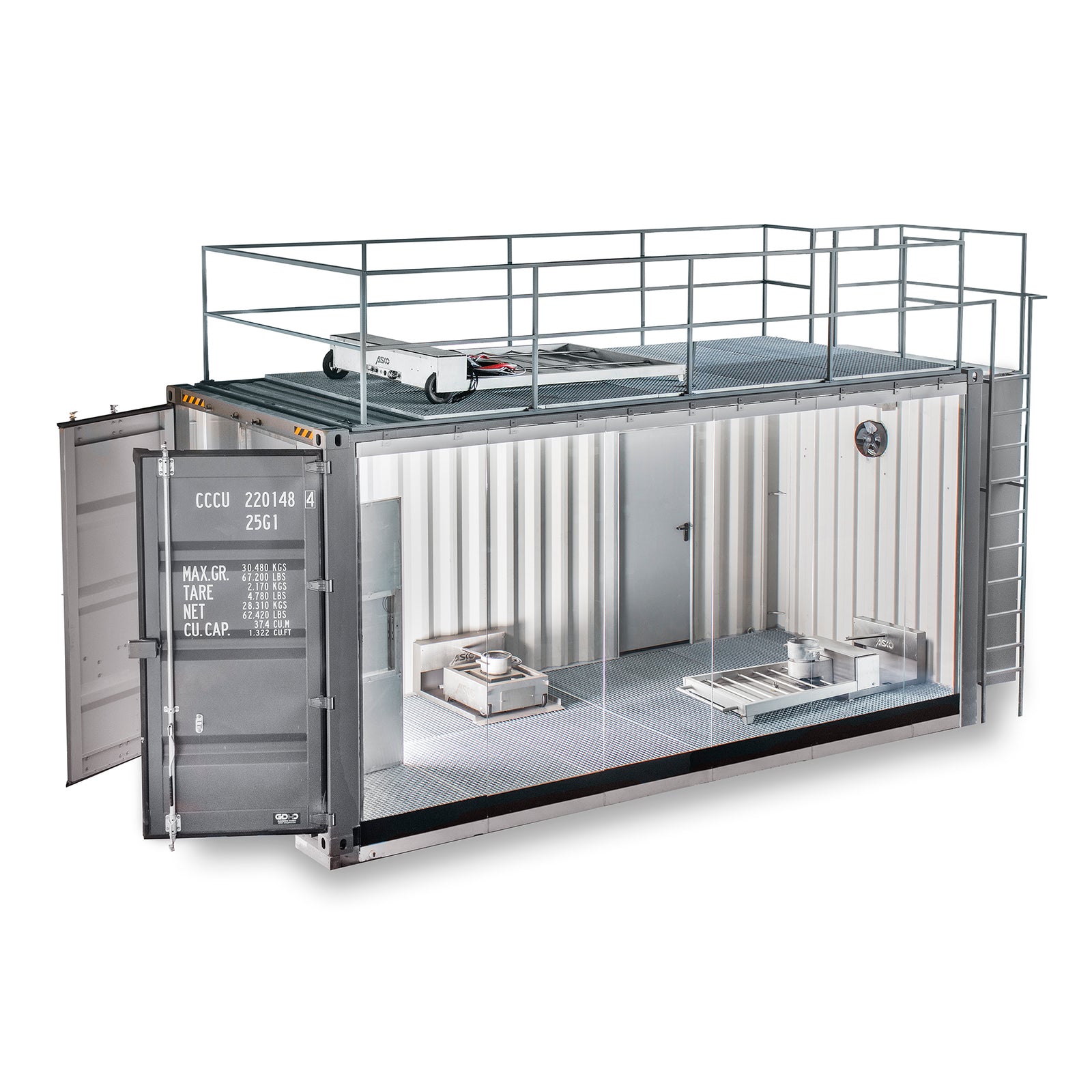 Alle Module des Containers sind austauschbar