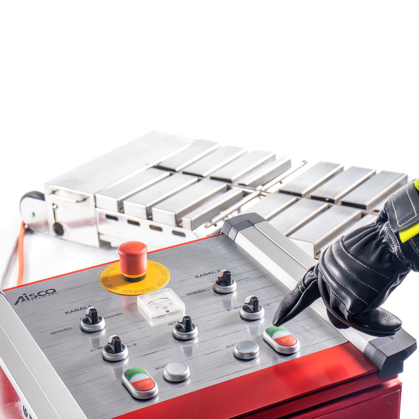 Steuerbar durch das Bedienpult