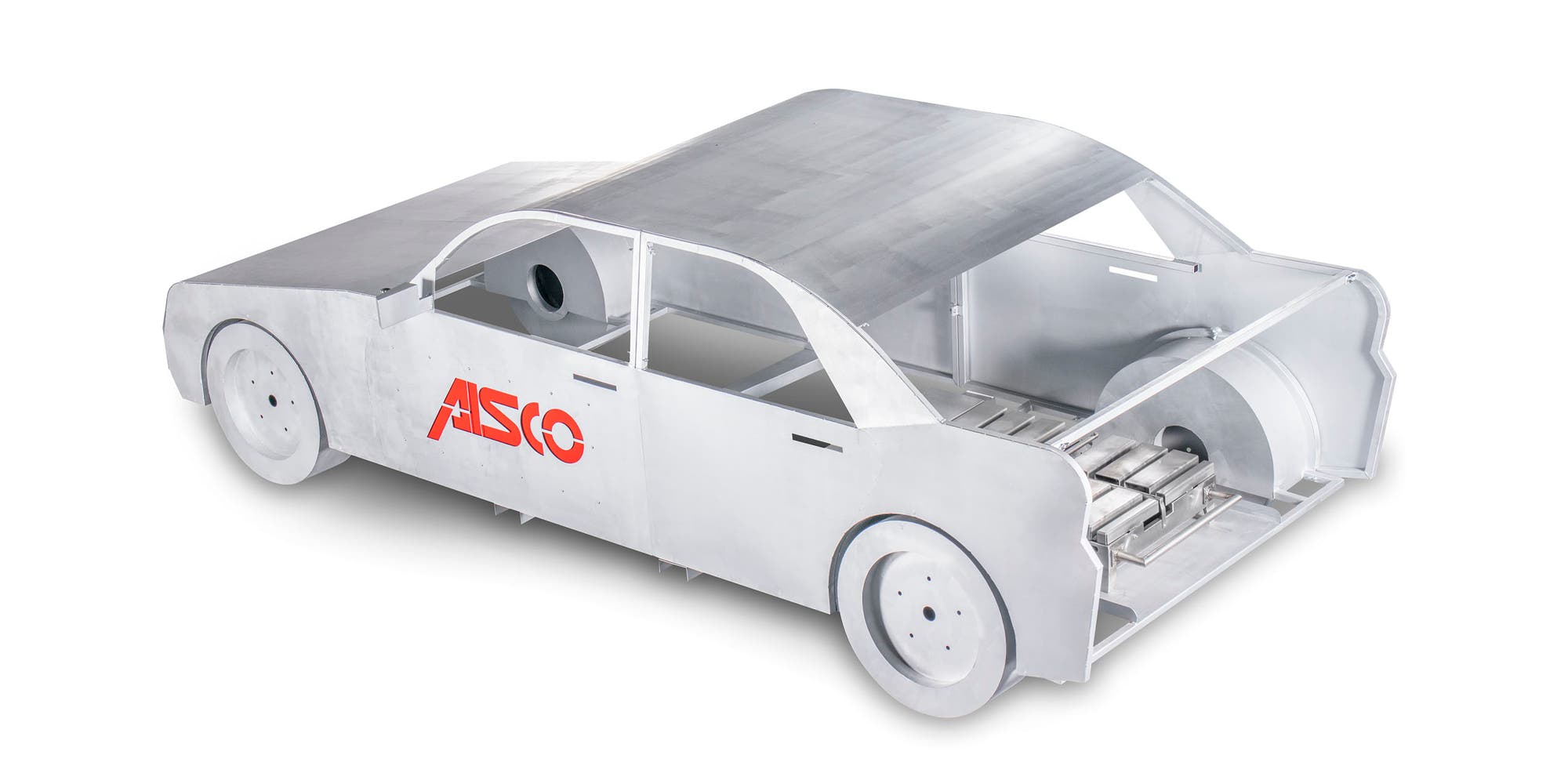 Zerlegbare Trainingsattrappe eines Fahrzeugs (1:1) von AISCO für realistische Einsatzübungen