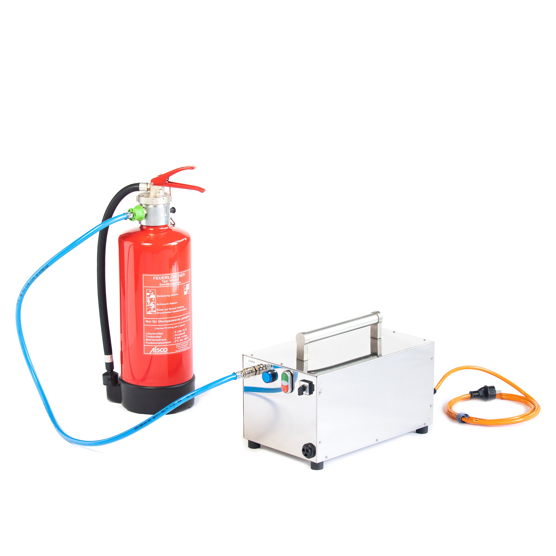 Turbo Füllstation mit angeschlossenem Turbo Übungslöscher. 