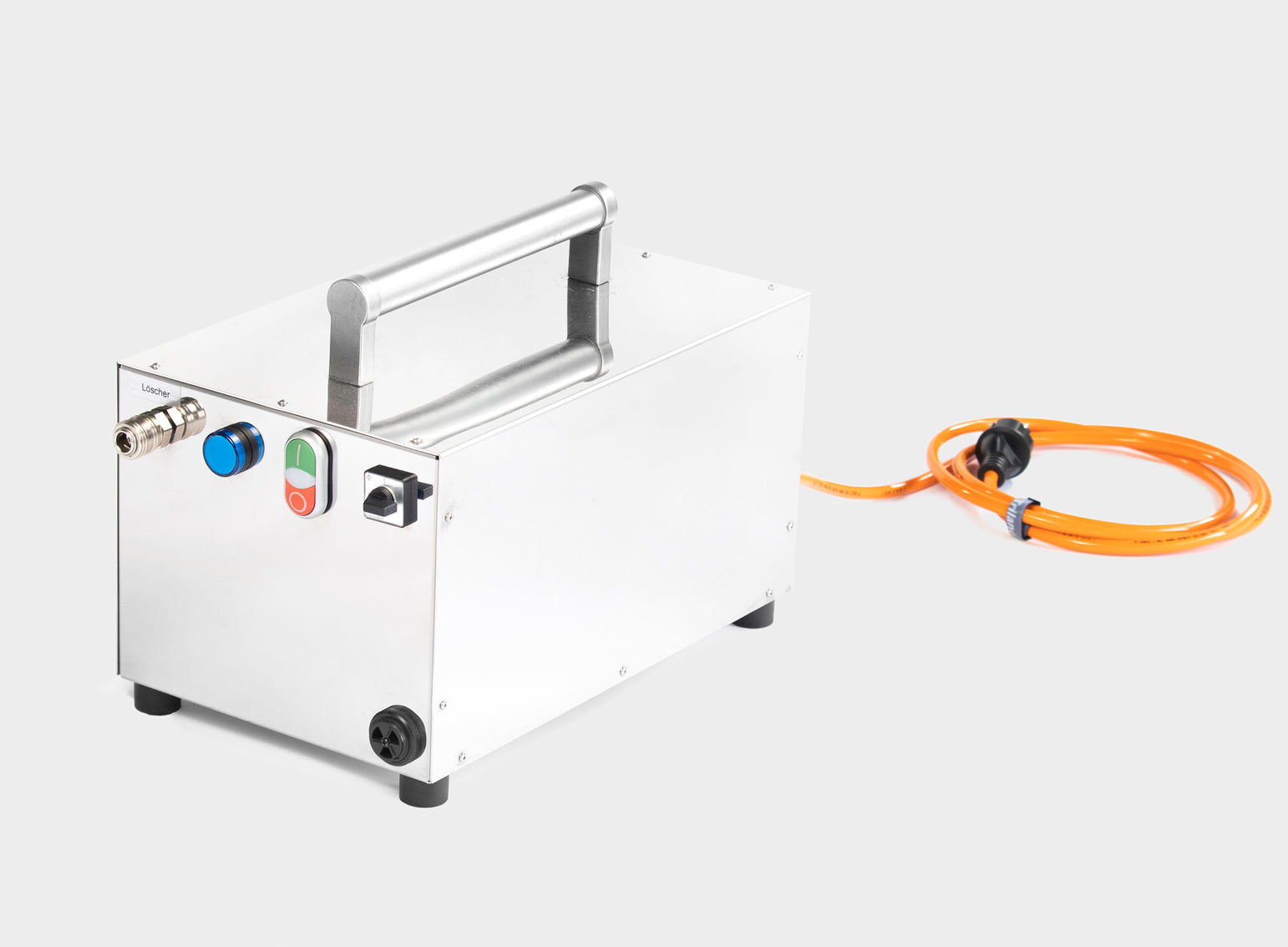 Turbo Füllstation vor grauem Hintergrund