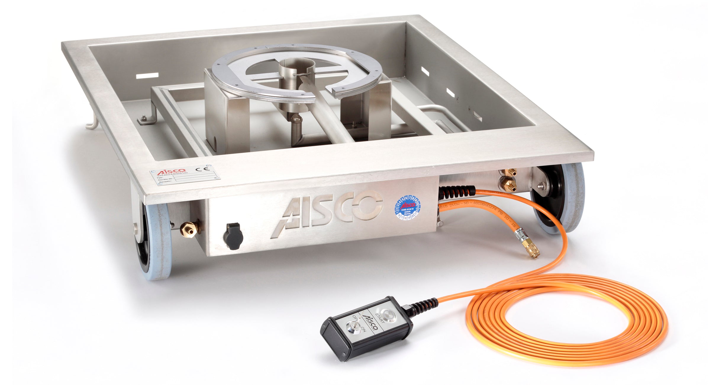 AISCO Firetrainer E100 groß und komplett kalt – moderner elektrischer Feuerlöschtrainer für professionelle Brandschutztrainings