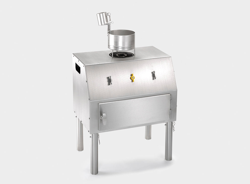 AISCO Firetrainer Fettboy in der kalten Variante auf grauem Hintergrund für Brandsimulationen