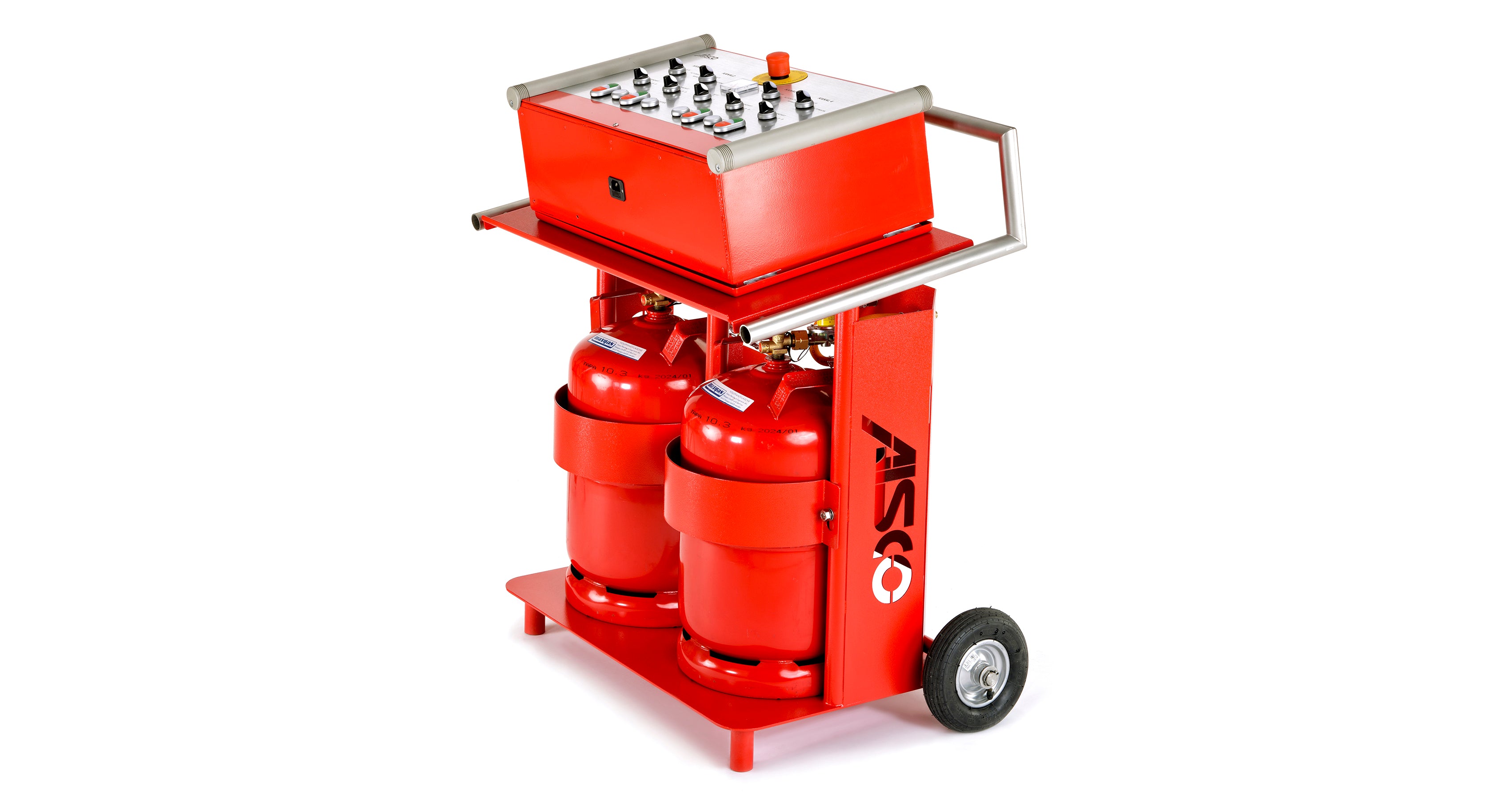 Steuerpult F4 Seitenansicht im ausgeschalteten Zustand, alternative Bildgröße